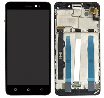 Дисплей (Экран) Lenovo K6 K33a48, K33b36, K6 Power K33a42 с тачскрином (сенсором) черный с рамкой Оригинал