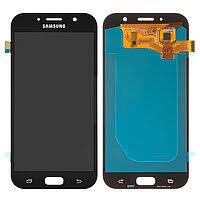 Дисплей (Экран) (LCD) Samsung A720 Galaxy A7 (2017) с сенсором черный OLED