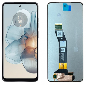 Дисплей (Экран) Motorola XT2421, XT2421-13 Moto E14 с тачскрином (сенсором) черный Оригинал