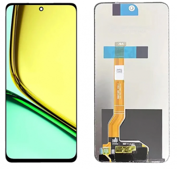 Дисплей (Экран) Realme C67 4G RMX3890 с тачскрином (сенсором) черный Оригинал