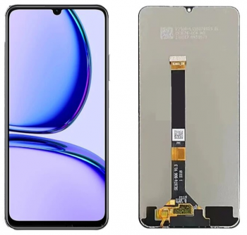 Дисплей (Экран) Realme C51 RMX3830 с тачскрином (сенсором) черный Оригинал