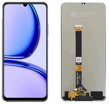 Дисплей (Экран) Realme C53 RMX3760 с тачскрином (сенсором) черный Оригинал
