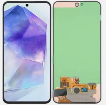 Дисплей (Экран) Samsung A556 (SM-A556B, SM-A556B/DS) Galaxy A55 с тачскрином (сенсором) черный Оригинал