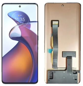 Дисплей (Экран) Motorola XT2243, XT2243-1, XT2243-2 Moto Edge 30 Fusion с тачскрином (сенсором) черный Оригинал