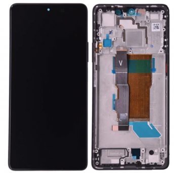 Дисплей (Экран) Xiaomi Poco F5 23049PCD8G, 23049PCD8I с тачскрином (сенсором) черный с рамкой OLED