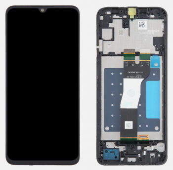 Дисплей (Экран) Samsung A057 (SM-A057G, SM-A057F, SM-A057G/DS, SM-A057F/DS) Galaxy A05s с тачскрином (сенсором) черный с рамкой Оригинал