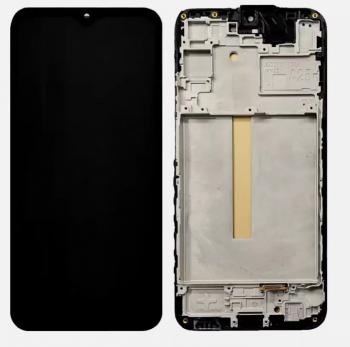 Дисплей (Экран) Samsung A256 (SM-A256E, SM-A256E/DS) Galaxy A25 5G с тачскрином (сенсором) черный с рамкой OLED