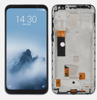 Дисплей (Экран) Meizu 16 M882H, M882Q с тачскрином (сенсором) черный с рамкой TFT
