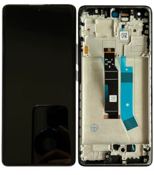 Дисплей (Экран) Xiaomi Redmi Note 14 Pro 4G 24116RACCG с тачскрином (сенсором) черный с рамкой Оригинал
