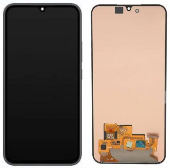 Дисплей (Экран) Samsung A346 (SM-A346E, SM-A346B) Galaxy A34 с тачскрином (сенсором) черный OLED