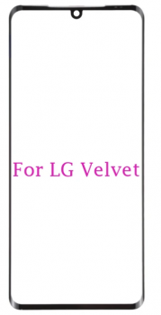 Cтекло дисплея LG Velvet 5G G900, G910, LM-G900EM, LM-G900N, LM-G910EMW, LMG910EMW черное Оригинал