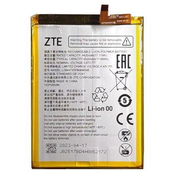 Батарея (аккумулятор) ZTE Blade V40s 9047 Li3844T45P8h896546 4520mAh Оригинал