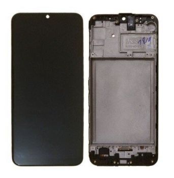 Дисплей (Экран) Samsung M307 (SM-M307F, SM-M307F/DS) Galaxy M30s с тачскрином (сенсором) черный с рамкой OLED