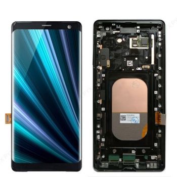 Дисплей (Экран) Sony H8416, H9436, H9493, H9496 Xperia XZ3 с тачскрином (сенсором) черный с рамкой Оригинал
