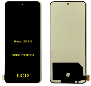 Дисплей (Экран) Oppo Reno 12FS CPH2637. Oppo Reno 12F 5G. Oppo Reno 12F 4G CPH2687 с тачскрином (сенсором) черный TFT