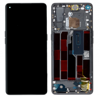 Дисплей (Экран) Oppo Reno 4 Pro 5G CPH2089, PDNM00, PDNT00 с тачскрином (сенсором) черный с рамкой Оригинал