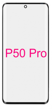 Cтекло дисплея Huawei P50 Pro JAD-LX9, JAD-AL50 черное Оригинал