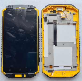 Дисплей (Экран) Sigma mobile X-treme PQ39 с тачскрином (сенсором) черный с рамкой Оригинал