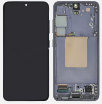 Дисплей (Экран) Samsung S921 (SM-S921B, SM-S921B/DS) Galaxy S24 с тачскрином (сенсором) черный с рамкой Оригинал