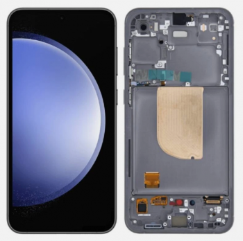 Дисплей (Экран) Samsung S711 (SM-S711B, SM-S711B/DS) Galaxy S23 FE с тачскрином (сенсором) черный с рамкой TFT