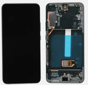 Дисплей (Экран) Samsung S906 (SM-S906B, SM-S906B/DS) Galaxy S22 Plus 5G с тачскрином (сенсором) черный с рамкой Оригинал