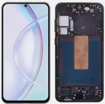 Дисплей (Экран) Samsung S916 (SM-S916B, SM-S916B/DS) Galaxy S23 Plus с тачскрином (сенсором) черный с рамкой TFT