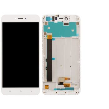 Дисплей (Экран) Xiaomi Redmi Note 5A, Redmi Y1 Lite с тачскрином (сенсором) белый с рамкой