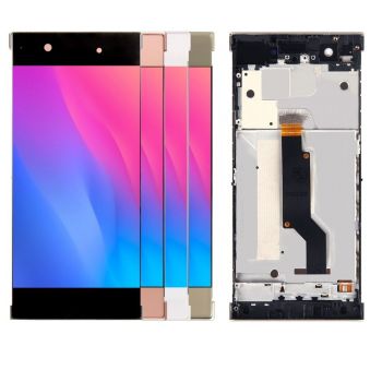 Дисплей (Экран) Sony G3412, G3416, G3426, G3421, G3423 Xperia XA1 Plus Dual с тачскрином (сенсором) голубой с рамкой Оригинал