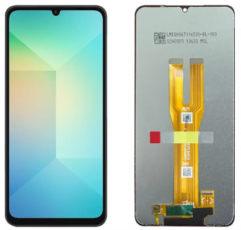 Дисплей (Экран) Samsung A065 (SM-A065F, SM-A065F/DS) Galaxy A06 с тачскрином (сенсором) черный Оригинал