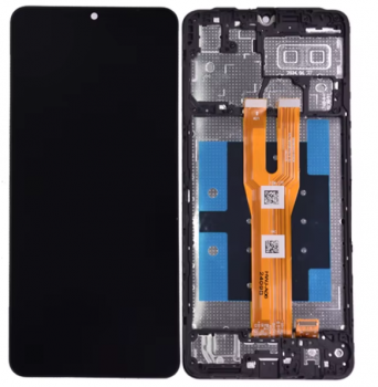 Дисплей (Экран) Samsung A065 (SM-A065F, SM-A065F/DS) Galaxy A06 с тачскрином (сенсором) черный с рамкой Оригинал