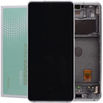 Дисплей (Экран) Samsung G780, G781 (SM-G780F, SM-G780F/DSM, SM-G781B, SM-G781B/DS) Galaxy S20 FE с тачскрином (сенсором) черный с рамкой Оригинал