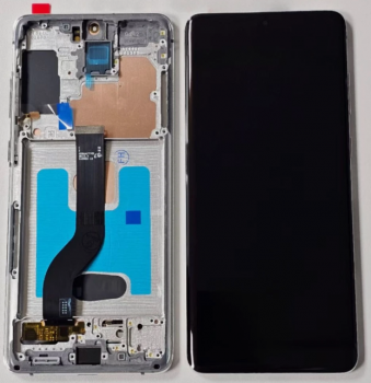 Дисплей (Экран) Samsung G985, G986 (SM-G985F, SM-G985F/DS, SM-G986F) Galaxy S20 Plus 2020 с тачскрином (сенсором) черный с рамкой TFT
