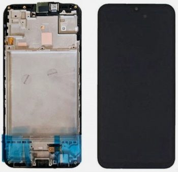Дисплей (Экран) Samsung M156 (SM-M156B, SM-M156B/DS) Galaxy M15 с тачскрином (сенсором) черный с рамкой Оригинал