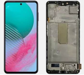 Дисплей (Экран) Samsung M546 (SM-M546B, SM-M546B/DS) Galaxy M54 с тачскрином (сенсором) черный с рамкой OLED