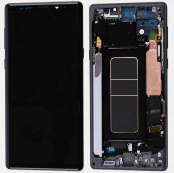 Дисплей (Экран) Samsung N960 (SM-N960F, SM-N960F/DS) Galaxy Note 9 с тачскрином (сенсором) черный с рамкой TFT