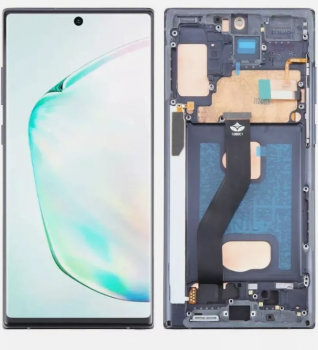 Дисплей (Экран) Samsung N970 (SM-N970, SM-N970F/DS) Galaxy Note 10 с тачскрином (сенсором) черный с рамкой TFT