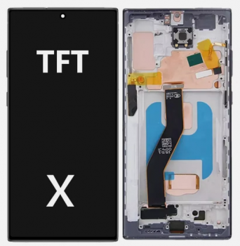 Дисплей (Экран) Samsung N975 (SM-N975F, SM-N975F/DS) Galaxy Note 10 Plus с тачскрином (сенсором) черный с рамкой TFT