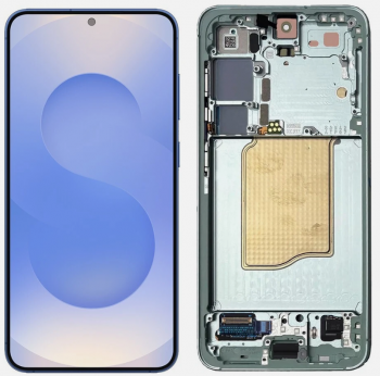 Дисплей (Экран) Samsung S931 (SM-S931B, SM-S931B/DS) Galaxy S25 с тачскрином (сенсором) черный с рамкой Оригинал