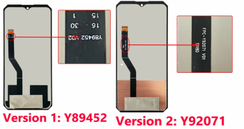 Дисплей (Экран) Oukitel WP38 с тачскрином (сенсором) черный Оригинал