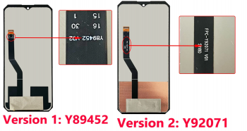 Дисплей (Экран) Oukitel WP23, WP23 Pro, WP28, WP28S с тачскрином (сенсором) черный Оригинал