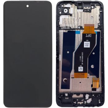 Дисплей (Экран) Tecno Spark Go 2 KM4 с тачскрином (сенсором) черный с рамкой Оригинал