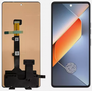 Дисплей (Экран) Tecno Pova 6 LI7 с тачскрином (сенсором) черный Оригинал