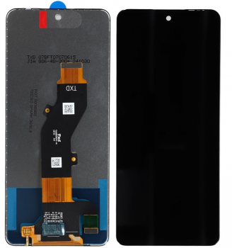 Дисплей (Экран) Tecno Spark 30 KL6 с тачскрином (сенсором) черный Оригинал