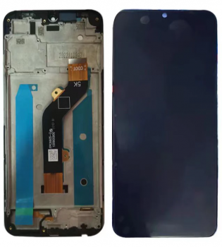 Дисплей (Экран) Tecno Spark 8C KG5k, KG5j, KG5n с тачскрином (сенсором) черный с рамкой Оригинал