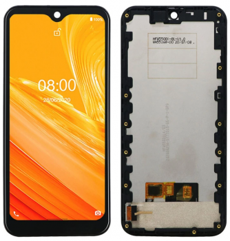 Дисплей (Экран) Ulefone Note 8, Note 8P с тачскрином (сенсором) черный с рамкой Оригинал