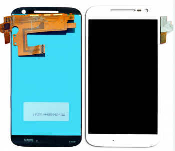 Дисплей (Экран) (LCD) Motorola XT1620 Moto G4, XT1621, XT1622, XT1624, XT1625, XT1626 с сенсором белый