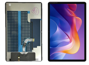 Дисплей (Экран) Xiaomi Redmi Pad 2 25040RP0AG, 25040RP0AI с тачскрином (сенсором) черный Оригинал