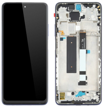 Дисплей (Экран) Xiaomi Mi10T Lite 5G M2007J17G с тачскрином (сенсором) черный с рамкой Оригинал