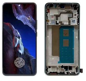 Дисплей (Экран) Xiaomi Redmi K60, Redmi K60 Pro 22127RK46C с тачскрином (сенсором) черный с рамкой OLED