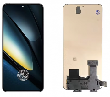 Дисплей (Экран) Xiaomi Poco F6 Pro 23113RKC6G с тачскрином (сенсором) черный Оригинал